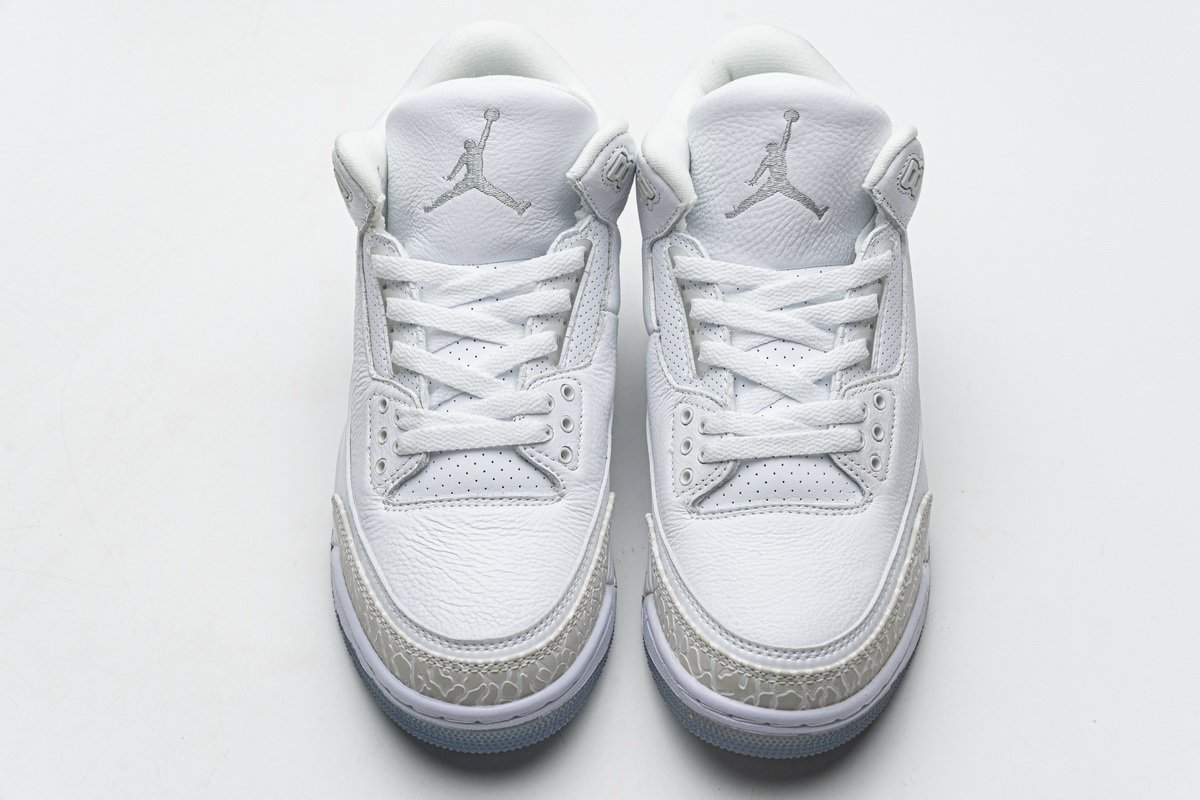 136064-111 Air Jordan 3 Retro Pure White