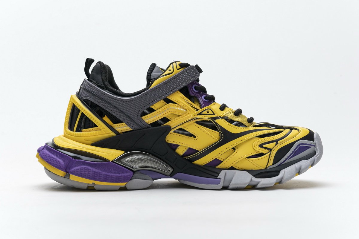 570391 W2GN1 2027 Blenciaga Track 2 Sneaker Yellow Black