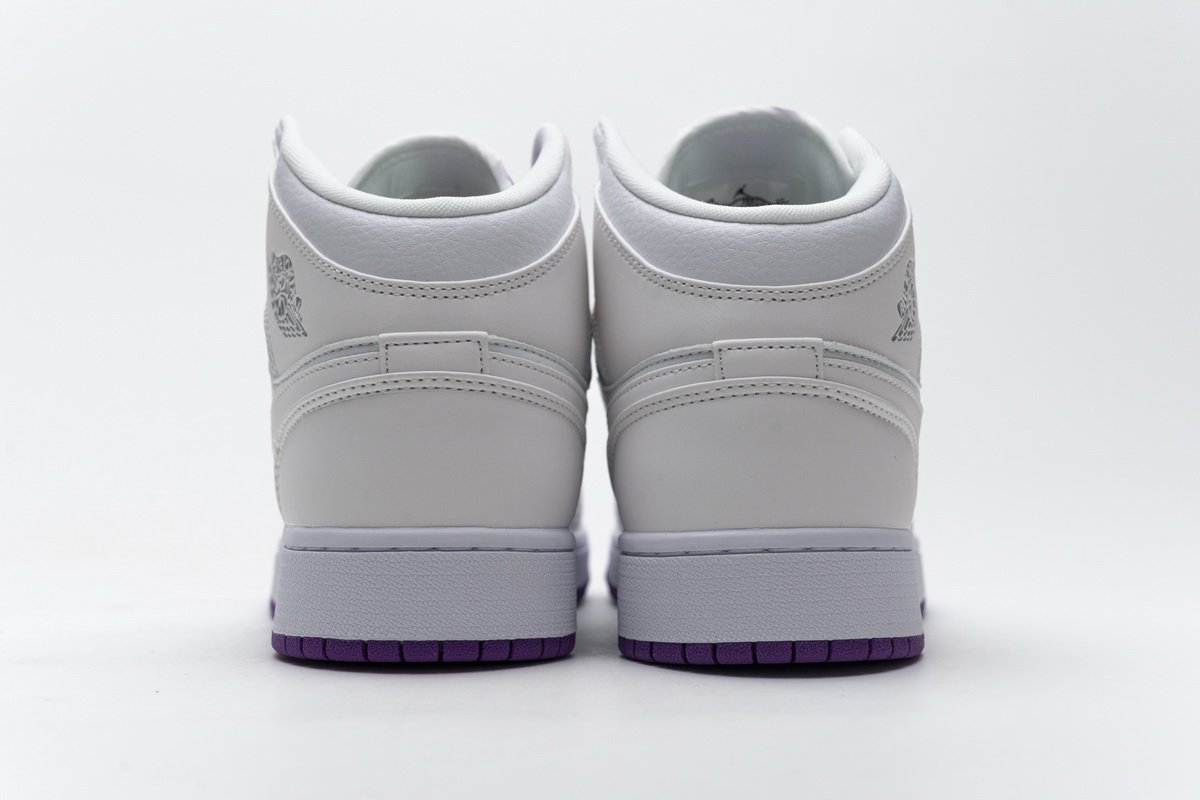 555112-100 Air Jordan 1 Mid SE White Fuchsia Blast
