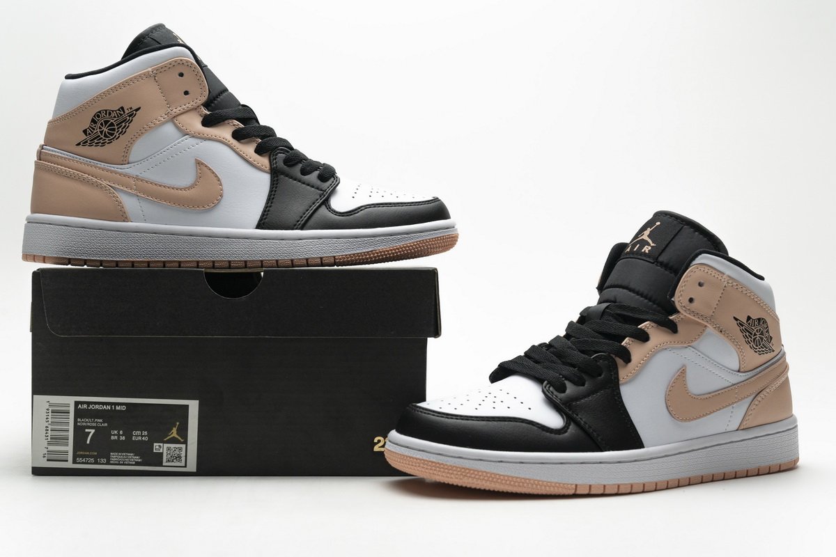 554725-133 Air Jordan 1 Mid Crimson Tint