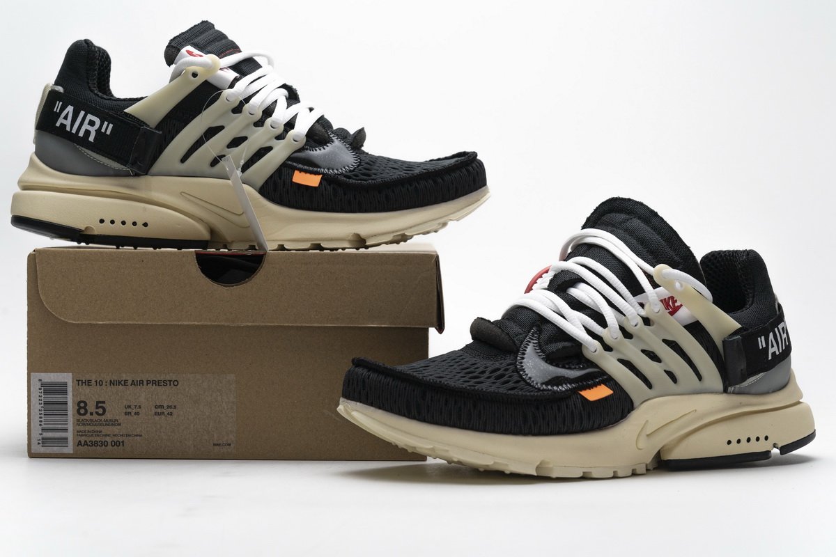 AA3830-001 OFF-WHITE x Nike Air Presto