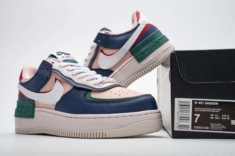 CI0919-400 WMNS Nike Air Force 1 Shadow Mystic Navy