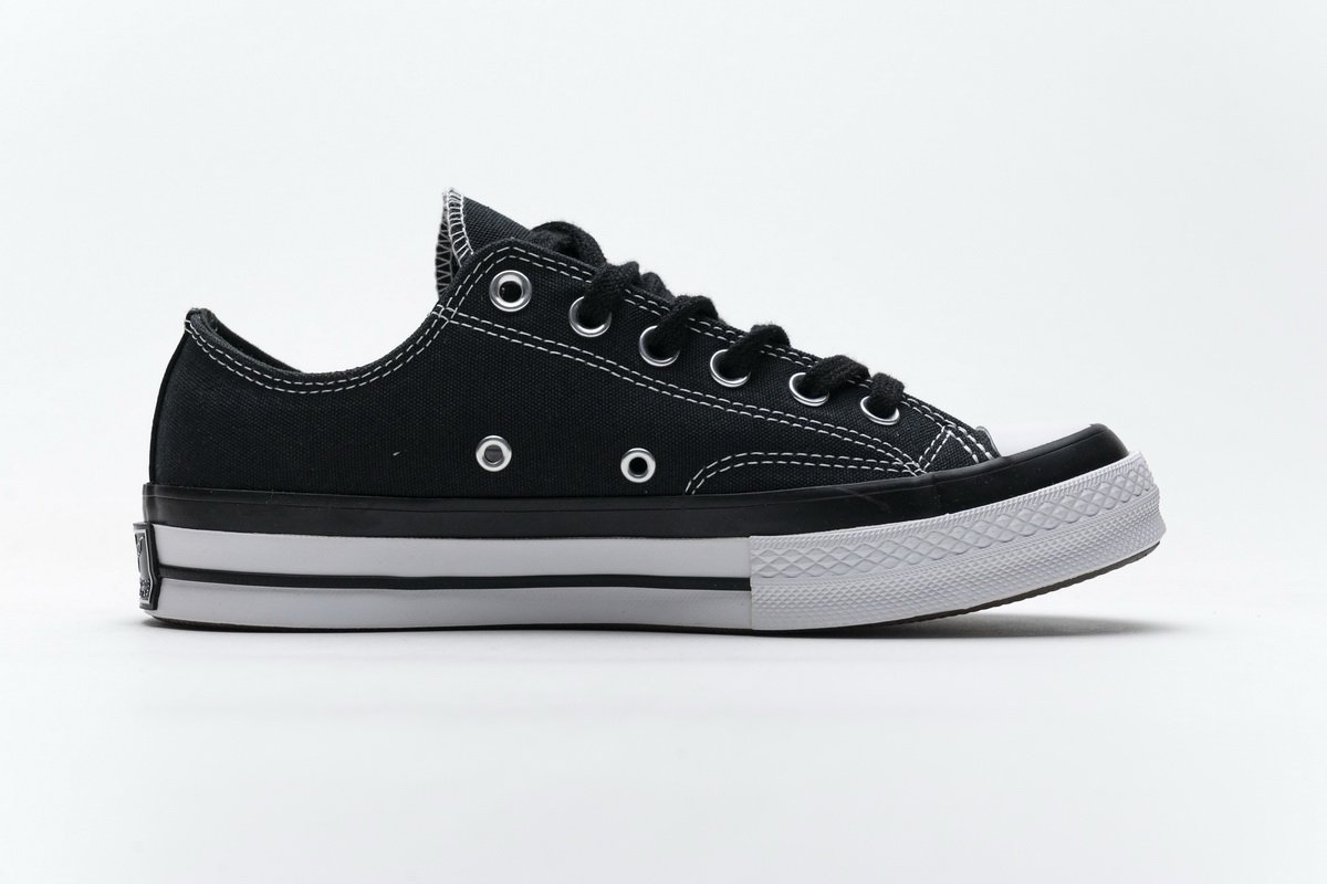 161209C Fragment x Moncler Converse CTAS LIFT OX Black White
