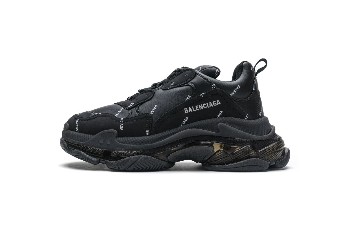 524039 w09e1 2021 Ba*len*cia*ga triple s letter black