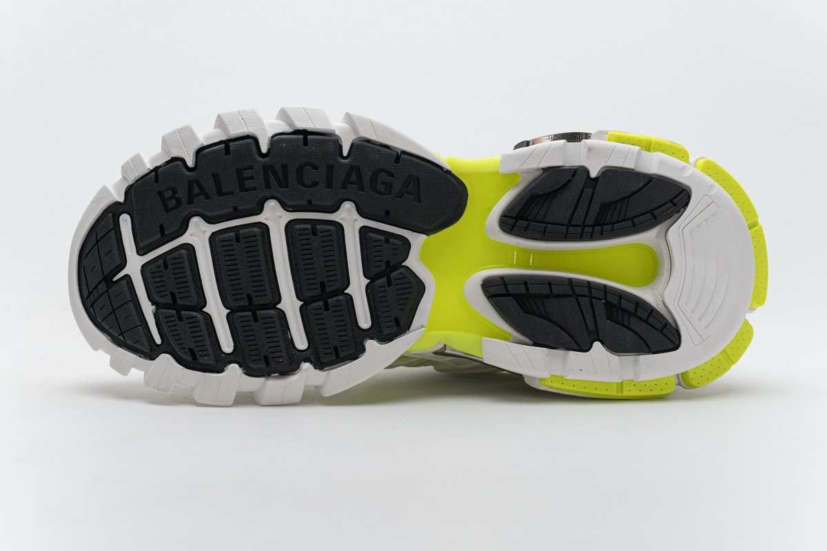 568515 W2ON3 9073 Blenciaga Track 2 Sneaker White Fluo Yellow