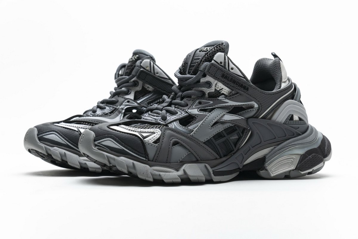 568615 W2GN3 1285 Blenciaga Track 2 Sneaker Charcoal