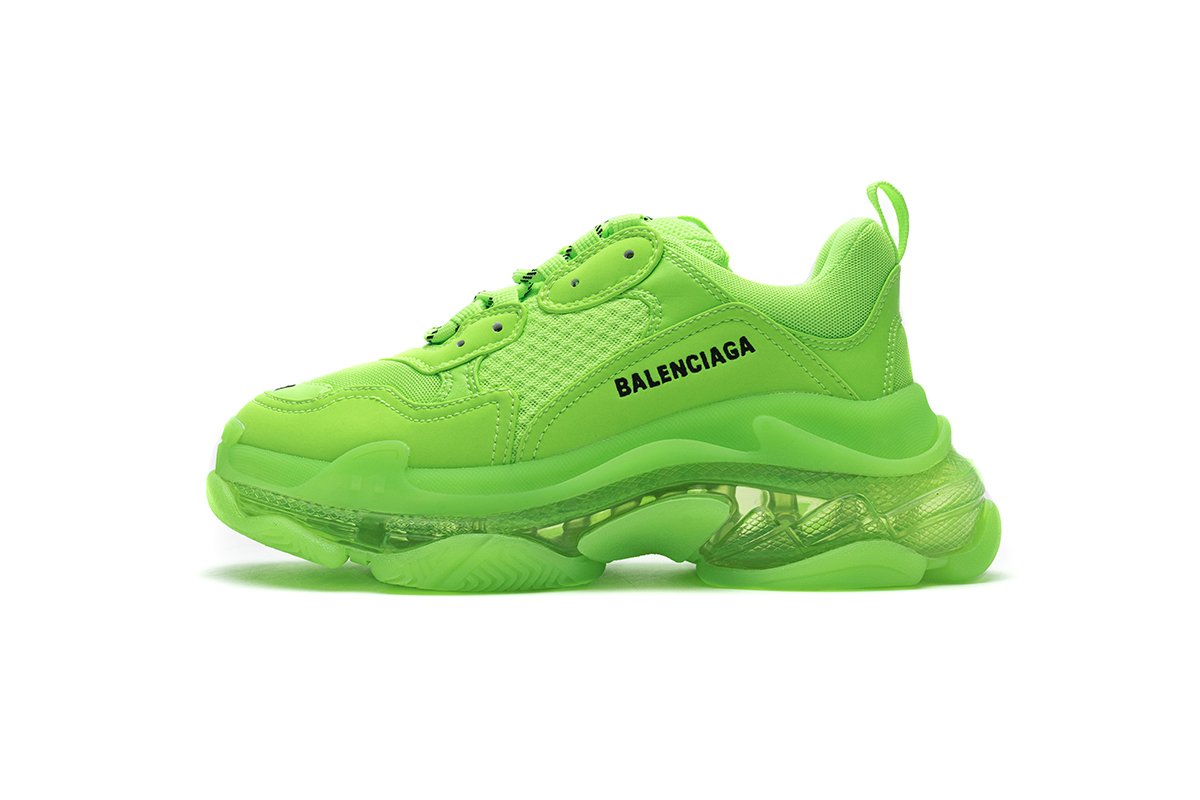 544351 w09o1 3802 Ba*len*cia*ga triple s fluorescent green