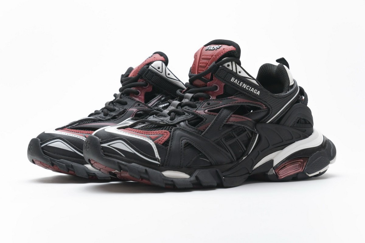 568615 W2GN3 6000 Blenciaga Track 2 Sneaker Burgundy