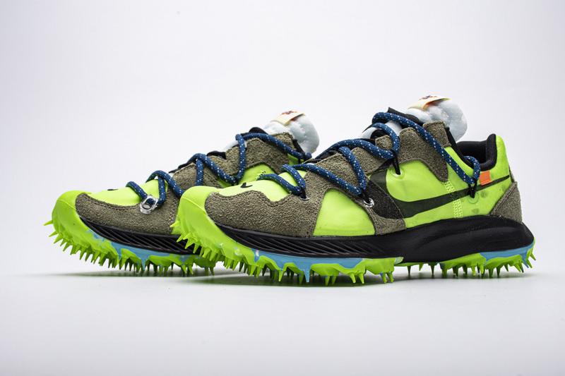 OFF WHITE X Nike Zoom Terra Kiger 5 White Electric Green CD8179-300