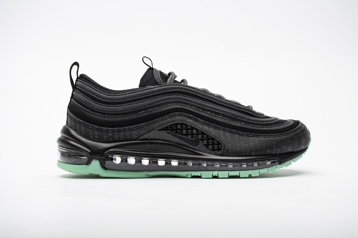 921826-017 Nike Air Max 97 Black Green Glow