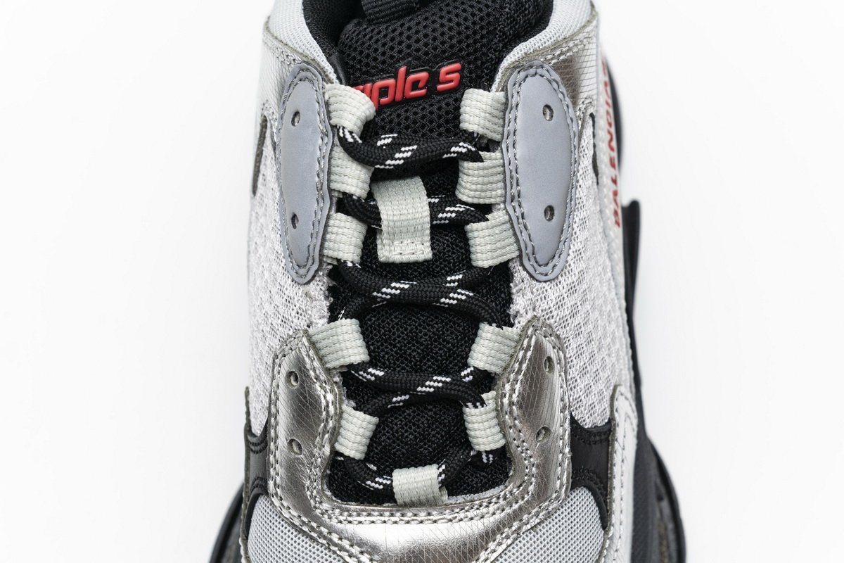 541624 w09e1 7320 Ba*len*cia*ga triple s black silver2