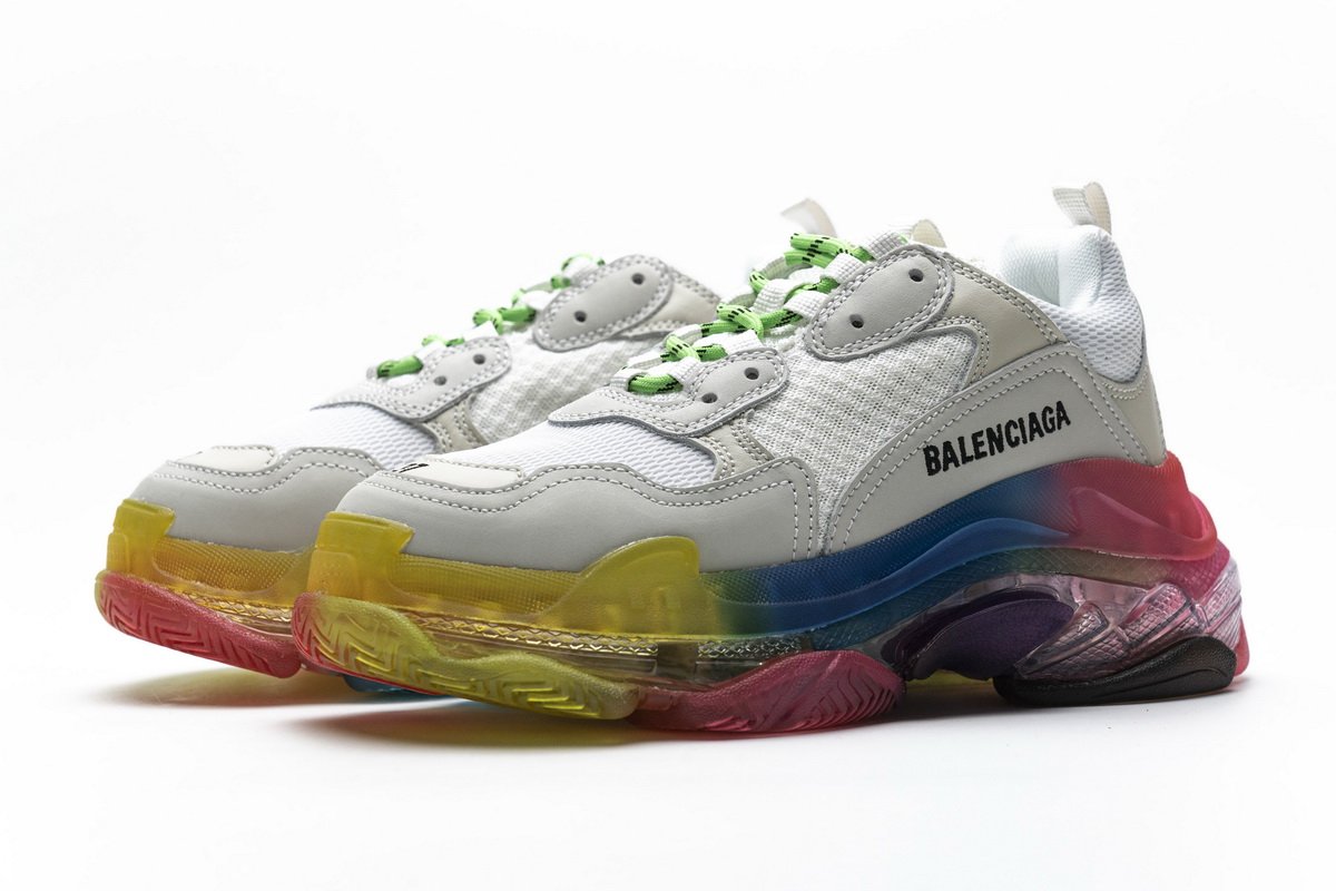 544351 w09e1 1895 Ba*len*cia*ga triple s rainbow
