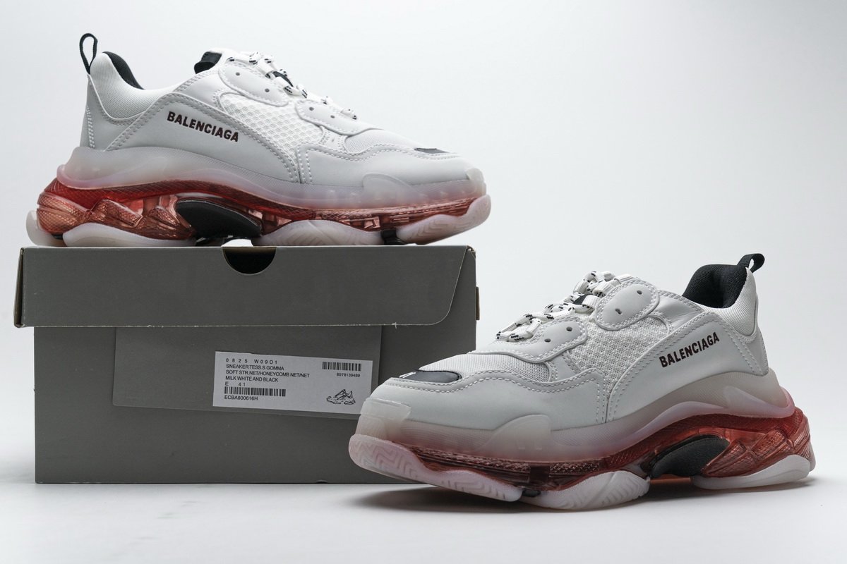 0625 w09o1 Ba*len*cia*ga triple s milk white black