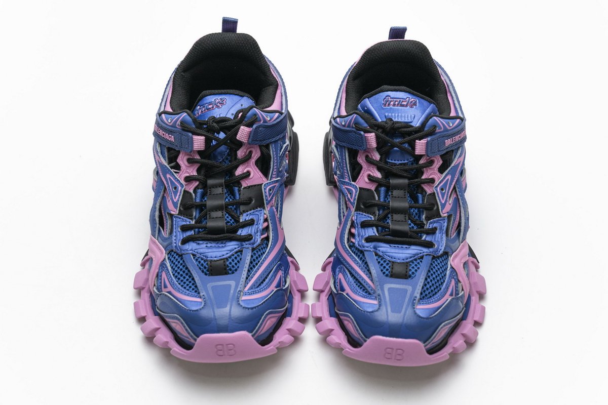 570391 W2GN3 4050 Blenciaga Track 2 Sneaker Blue Pink