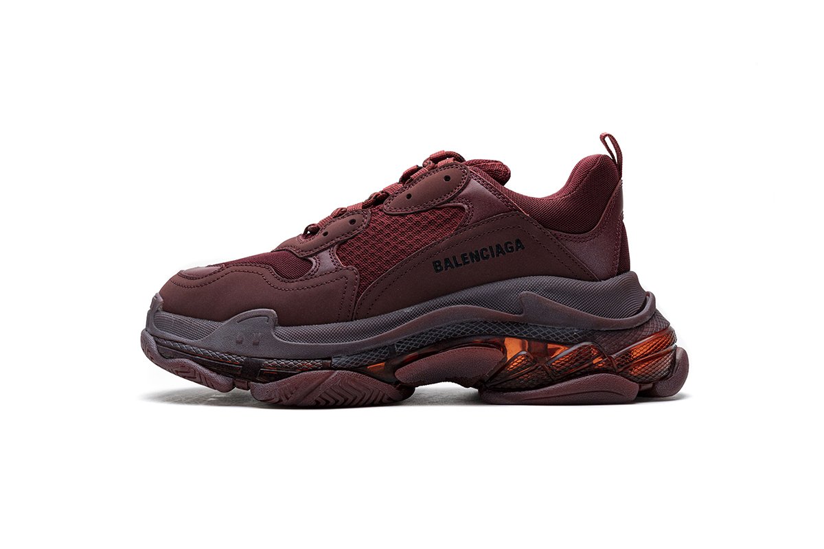 541624 w09e1 1628 Ba*len*cia*ga triple s red wine