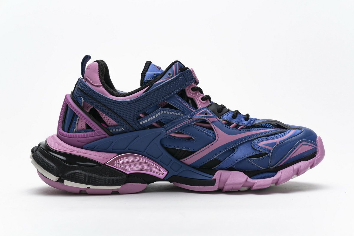 570391 W2GN3 4050 Blenciaga Track 2 Sneaker Blue Pink