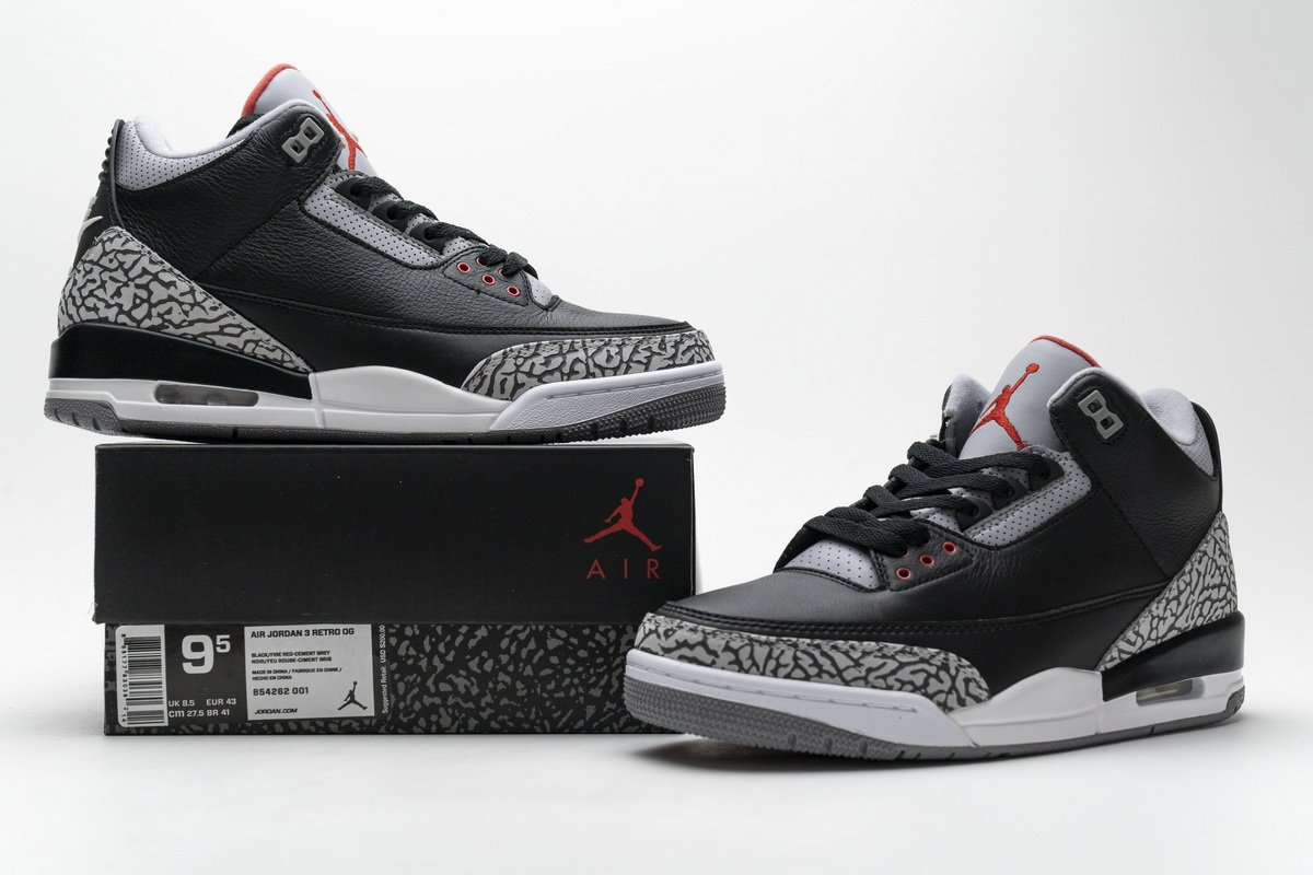 854262-001 Air Jordan 3 Retro OG ‘Black Cement’