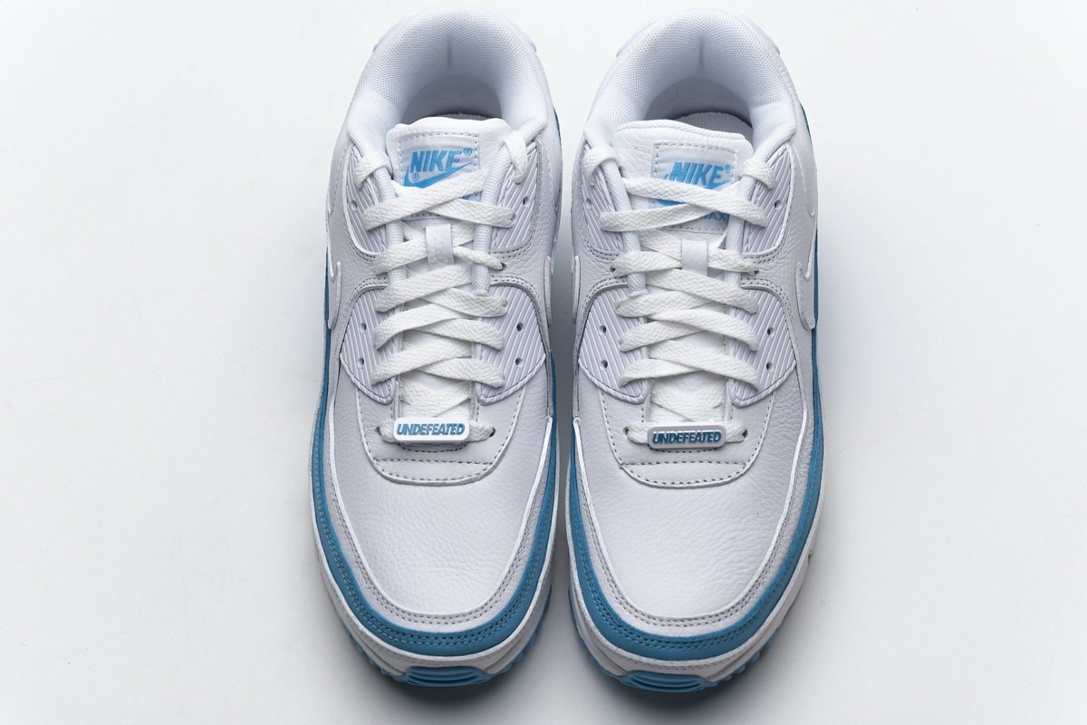 CJ7197-102 Undefeated x Nike Air Max 90 White Blue