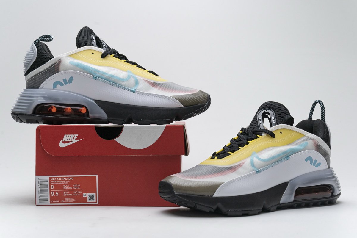 CT1091-100 Nike Air Max 2090 Speed Yellow Aqua