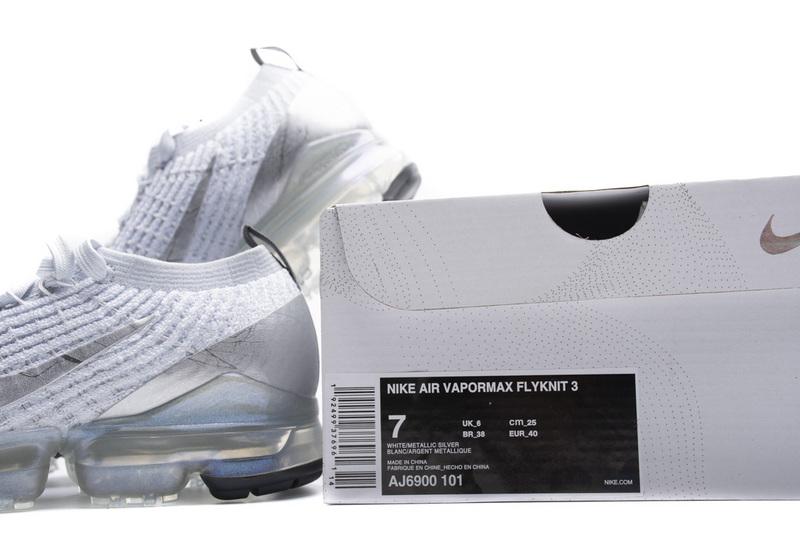 Nike Air Vapormax Flyknit 3 White Reflect Silver AJ6900-101
