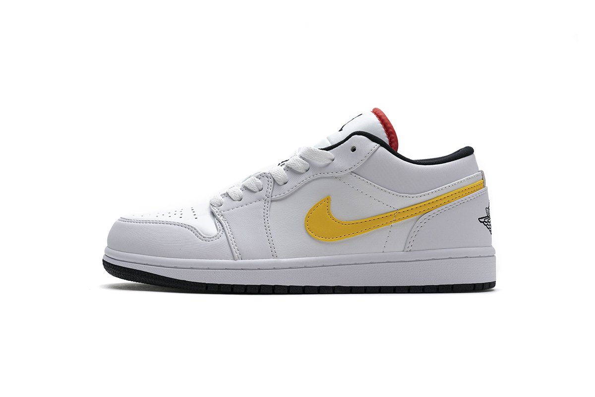 CW7009-100 Air Jordan 1 Low White Multi-Color