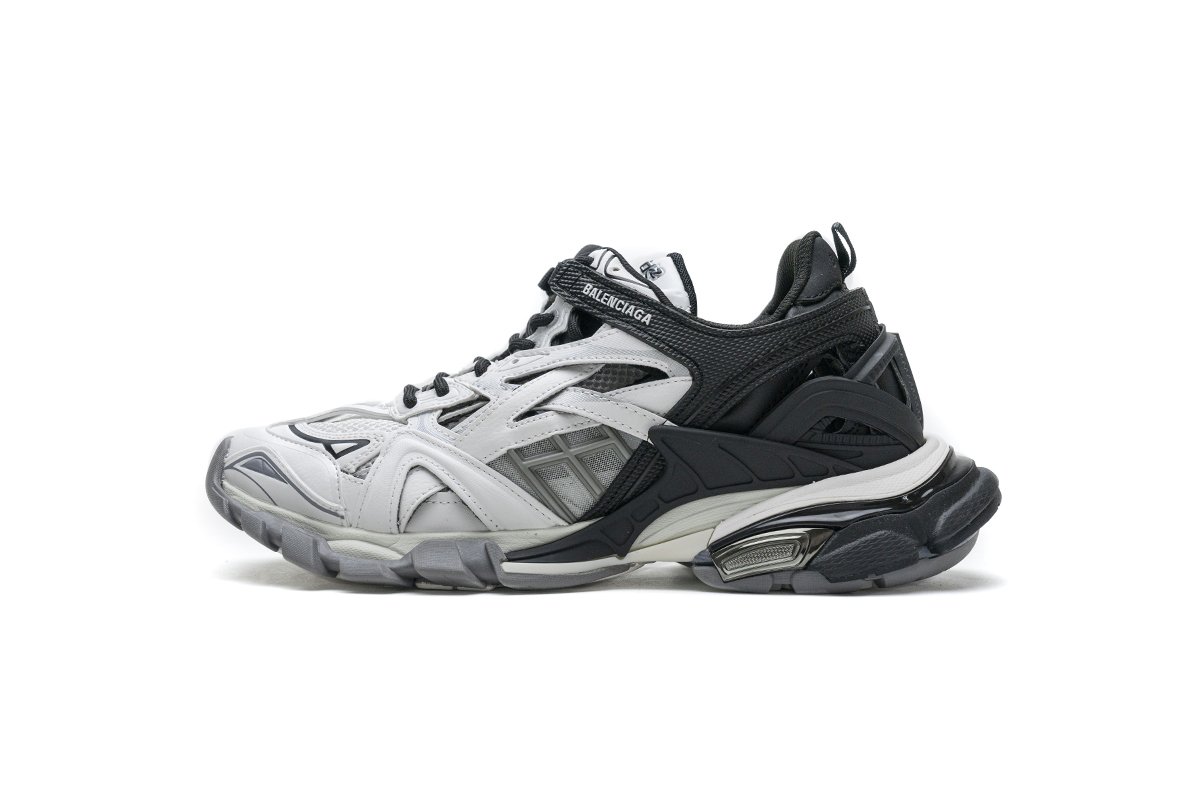 570391 W2GN3 1090 Blenciaga Track 2 Sneaker Black White