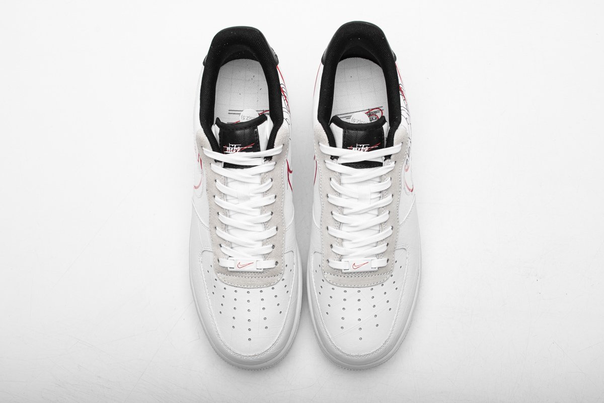 CK9257-100 Nike Air Force 1 ’07 LV8 White Black Pure Platinum