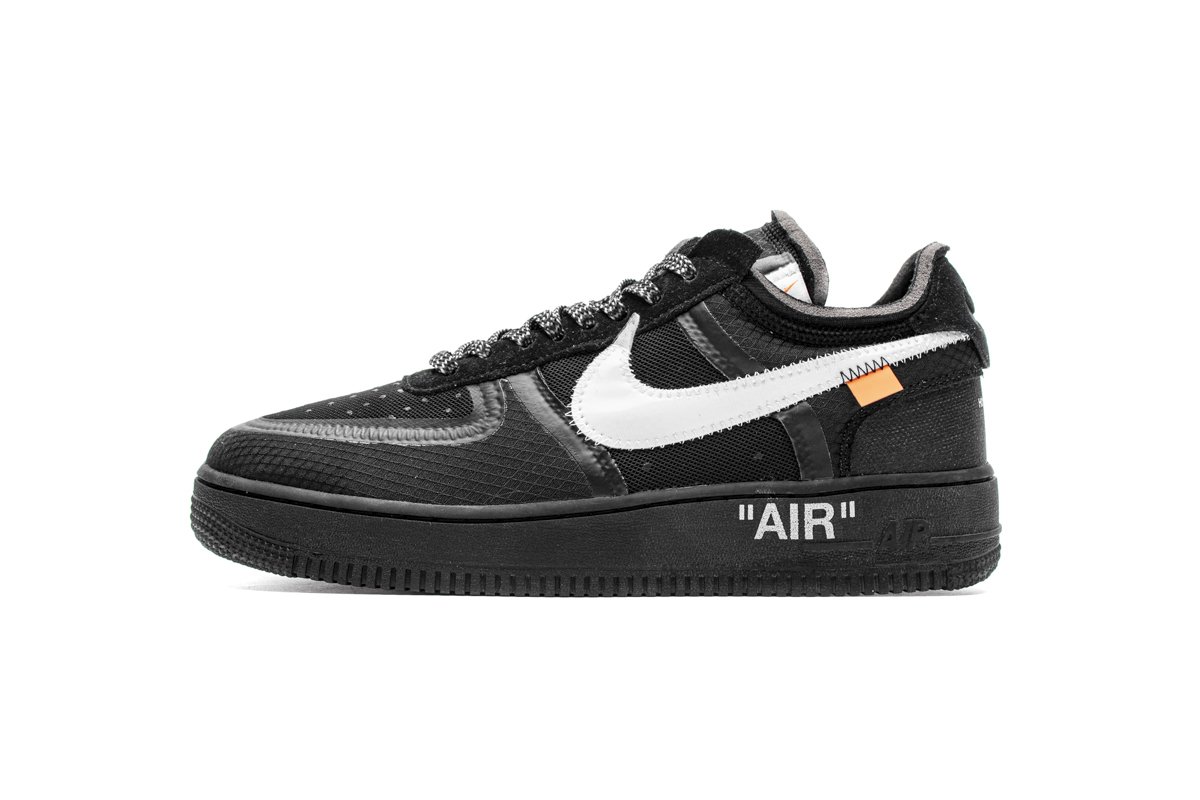 AO4606-001 OFF White X Air Force 1 Low Black