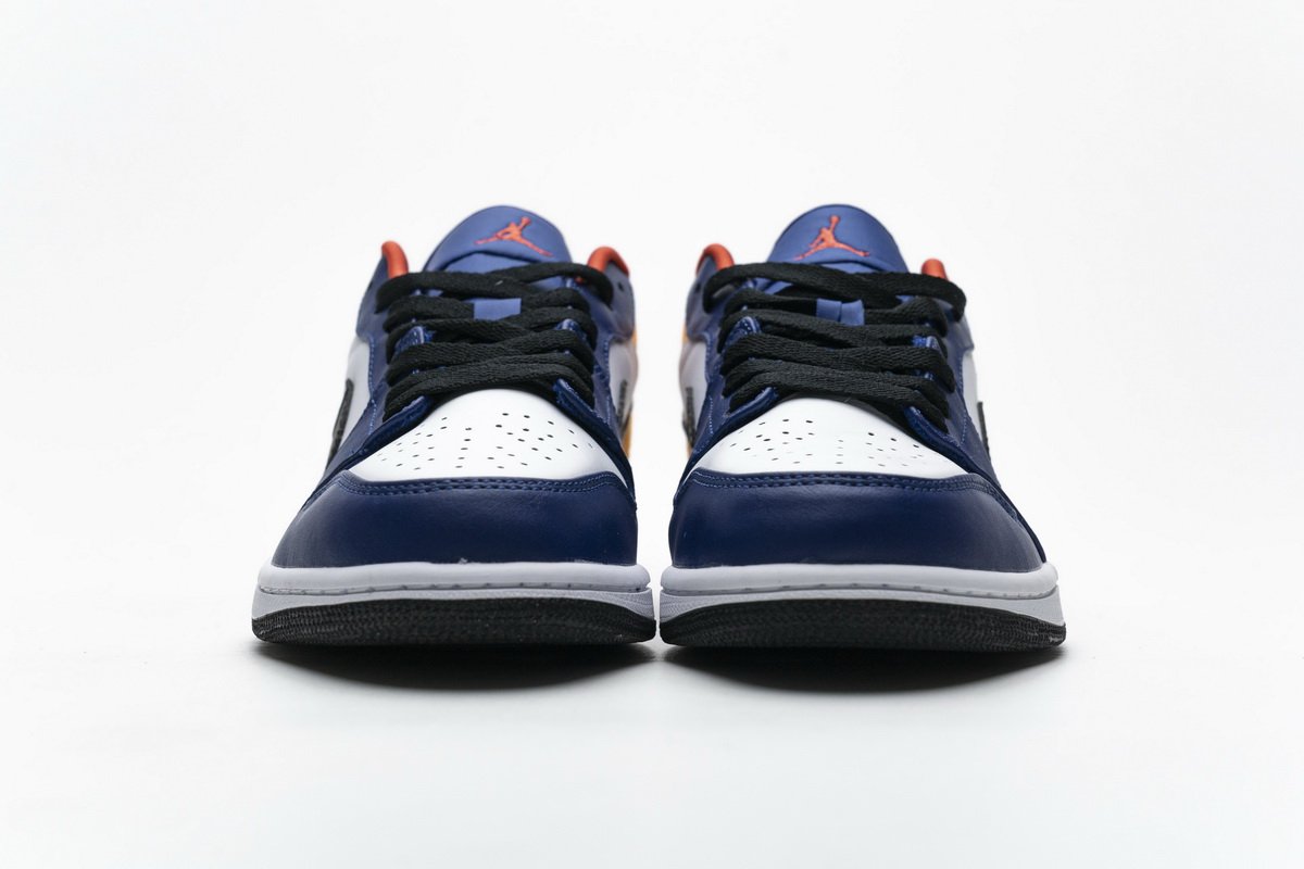 553558-123 Air Jordan 1 Low Blue Yellow Orange