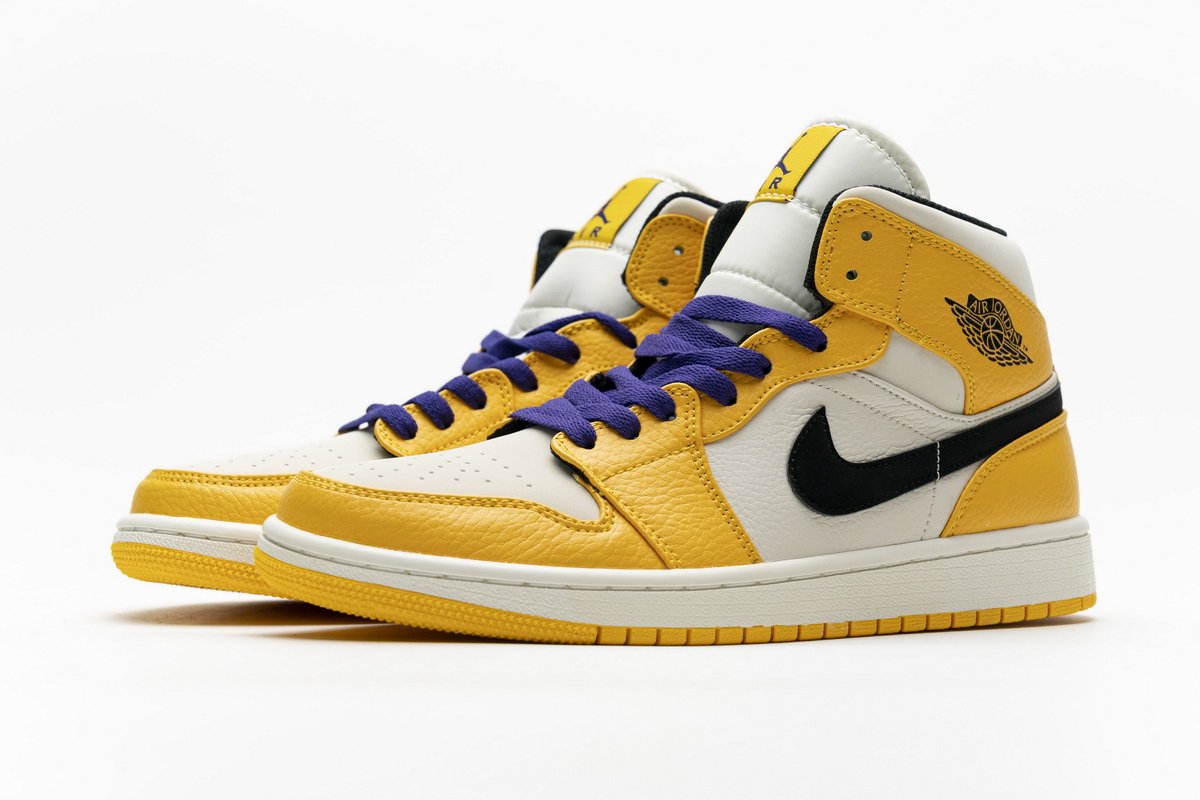 852542-700 Air Jordan 1 Mid Lakers
