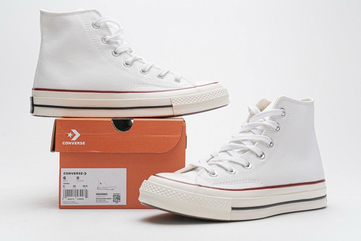162056C Converse Chuck 70 HI White Garnet Egret