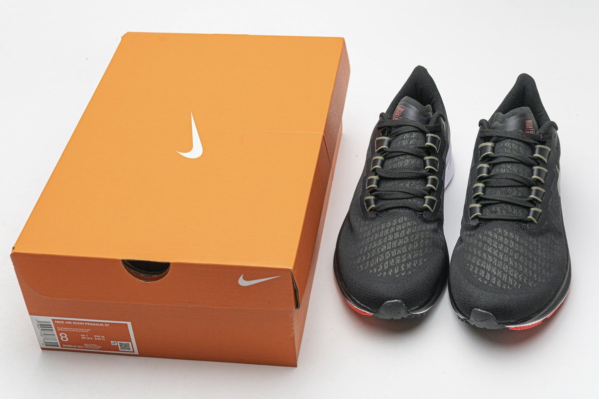 BQ9646-004 Nike Air Zoom Pegasus 37 Black Medium Olive Aqua