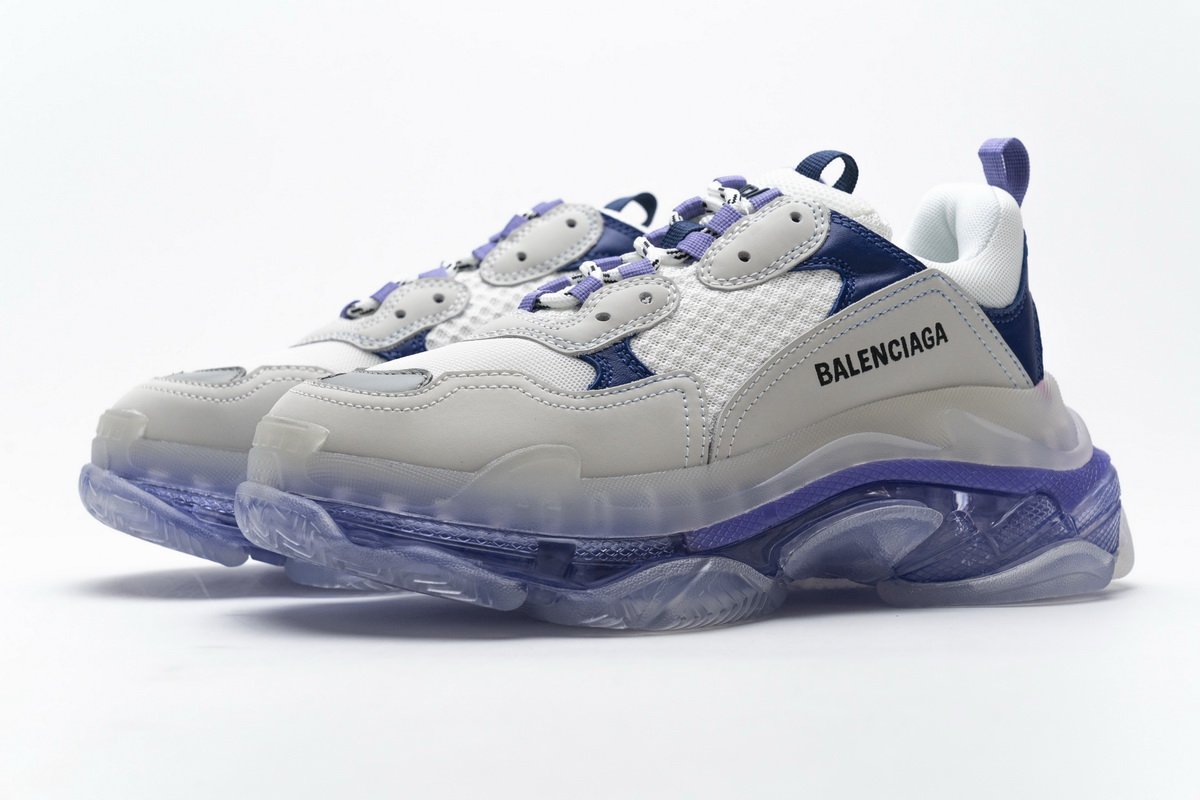 544351 w09e1 1322 Ba*len*cia*ga triple s white purple