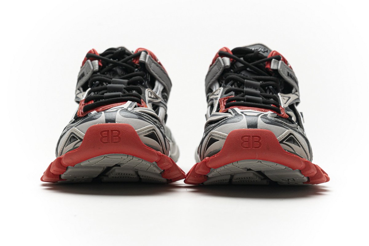 570391 W2GN3 1003 Blenciaga Track 2 Sneaker Grey Red
