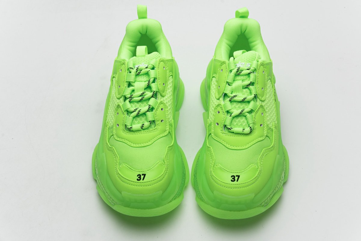 544351 w09o1 3802 Ba*len*cia*ga triple s fluorescent green