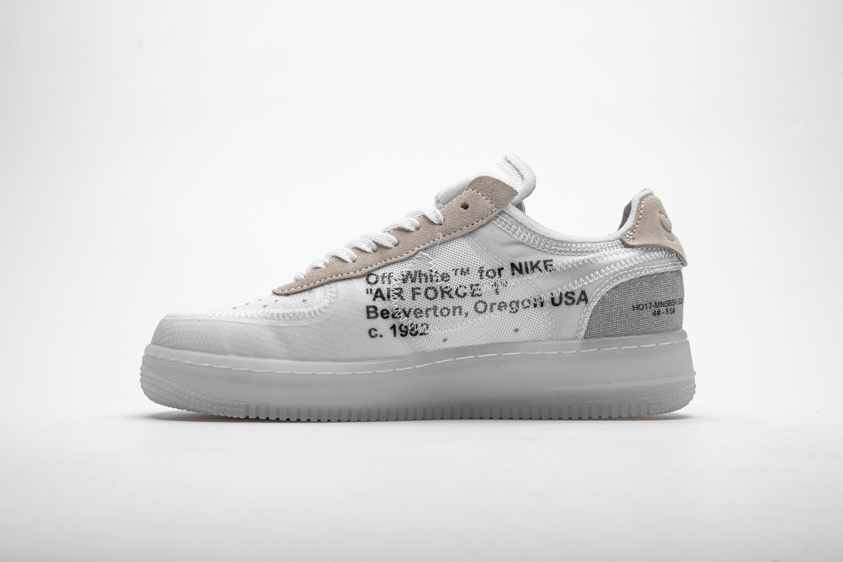AO4606-100 OFF White X Air Force 1 Low White