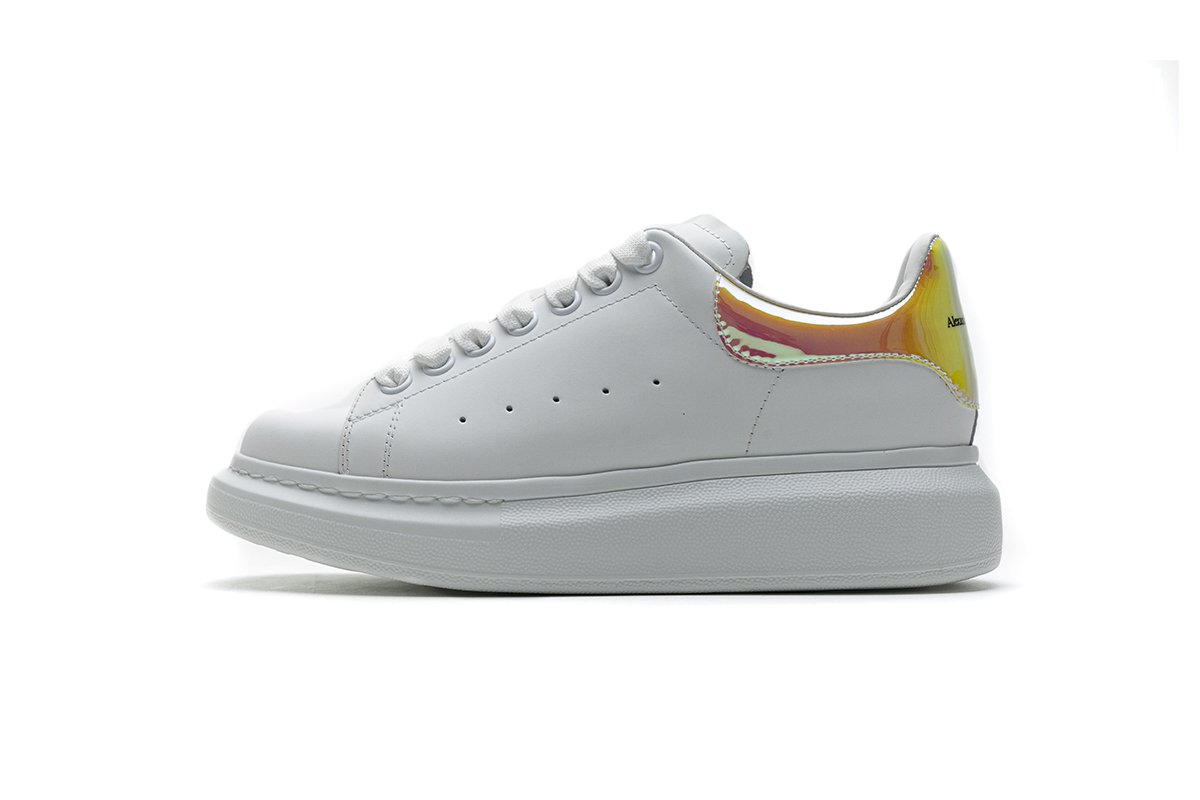 462214 WHGP7 9001 Ale*d*r M*Q*en Sneaker White Orange Laser