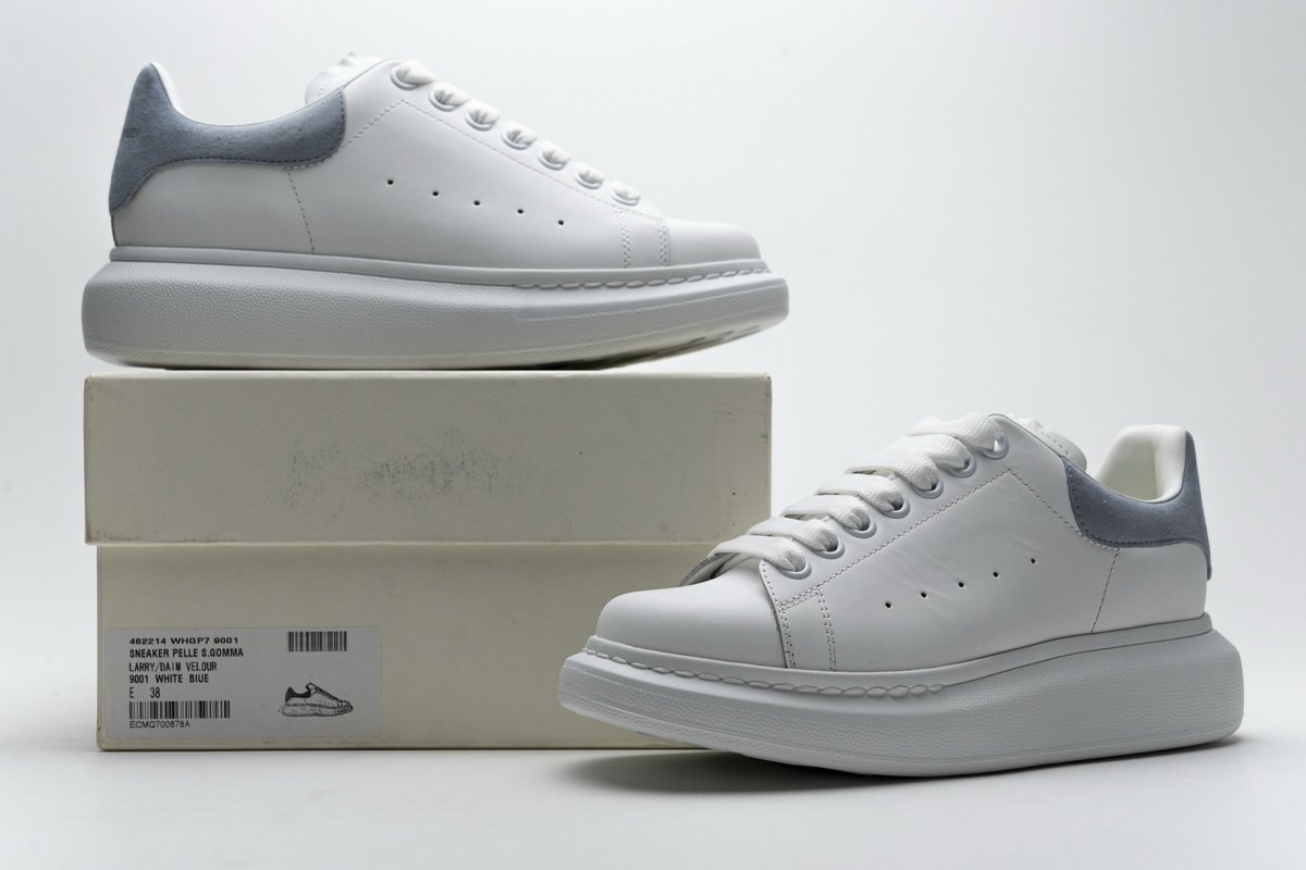462214 WHGP7 9001 Ale*d*r M*Q*en Sneaker White Blue