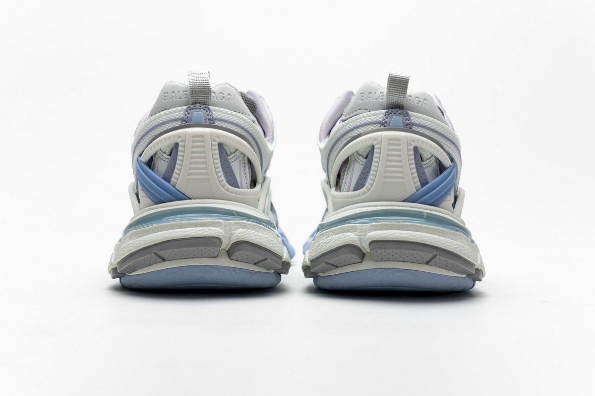 568615 W2GN3 9045 Blenciaga Track 2 Sneaker White Light Blue