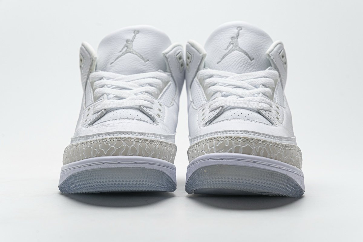136064-111 Air Jordan 3 Retro Pure White