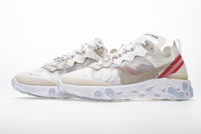 Nike React Element 87 “White Red” AQ1090-100