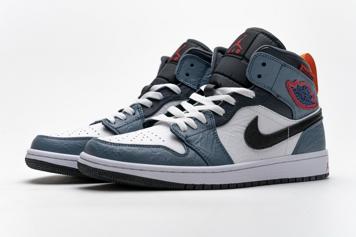 cu2802-100 air jordan 1 mid F**etasm blue teal