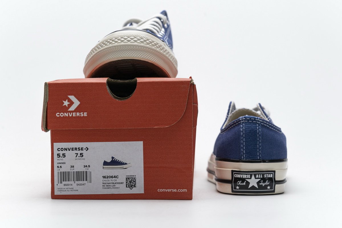 162064C Converse Chuck 70 OX True Navy Black Egret