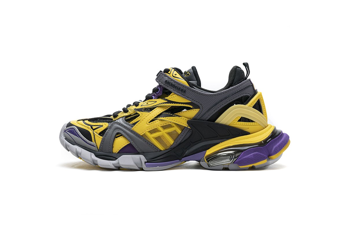 570391 W2GN1 2027 Blenciaga Track 2 Sneaker Yellow Black
