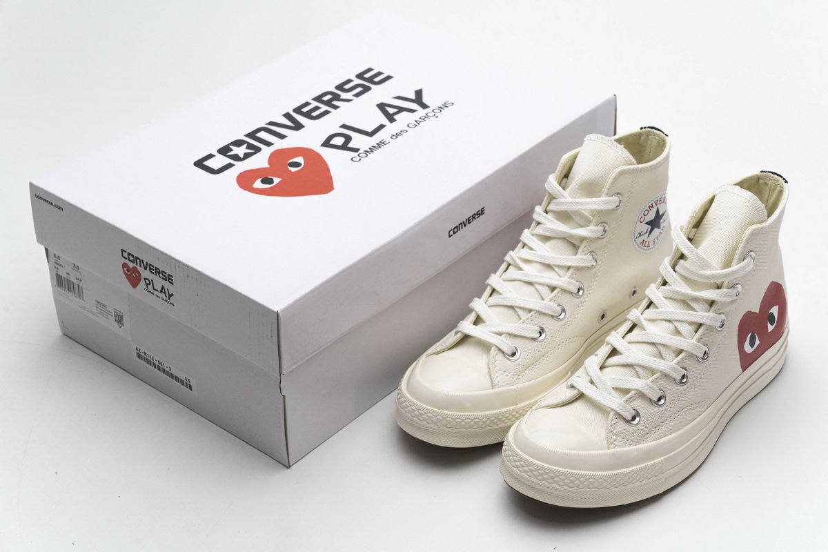 150205C CDG Play x Converse Chuck Taylor All Star 70 High Top