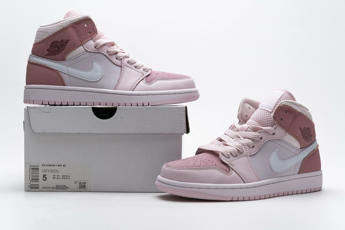 CW5379-600 Air Jordan 1 Mid Digital Pink