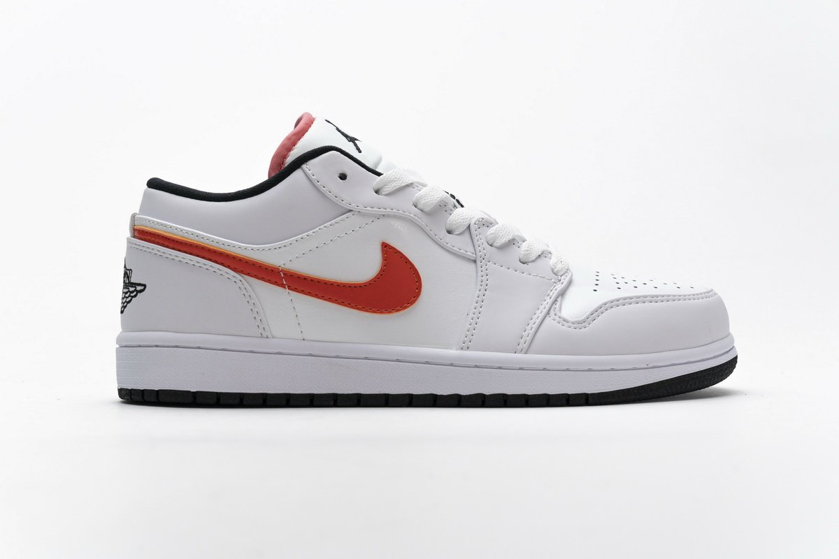 CW7009-100 Air Jordan 1 Low White Multi-Color