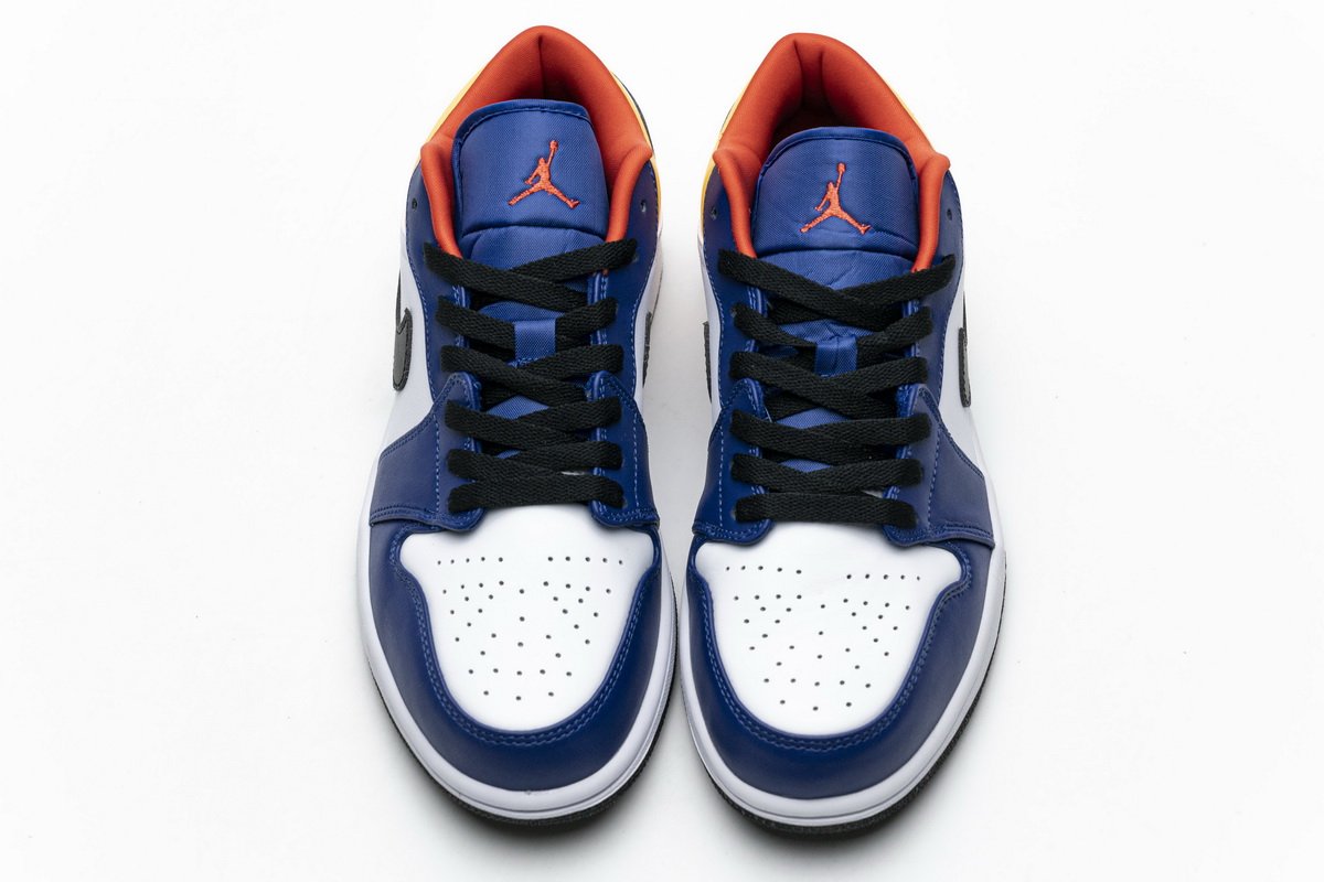 553558-123 Air Jordan 1 Low Blue Yellow Orange