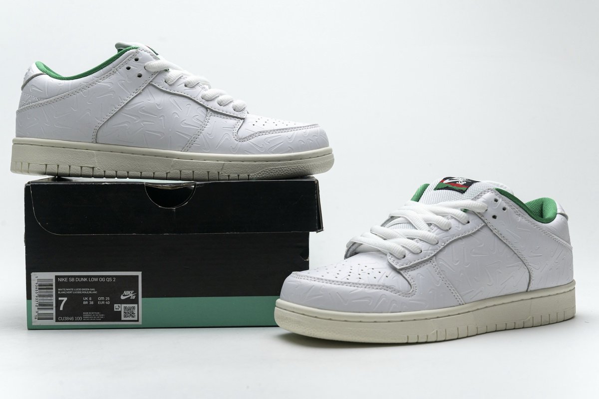 CU3846-100 Ben-G x Nike SB Dunk Low OG QS 2 Lucid Green