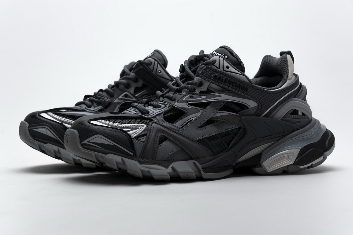 570391 W2GN3 1285 Blenciaga Track 2 Sneaker Medium Grey